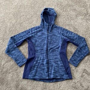 Columbia Blue Space-Dye Full Zip Hoodie SIZE M